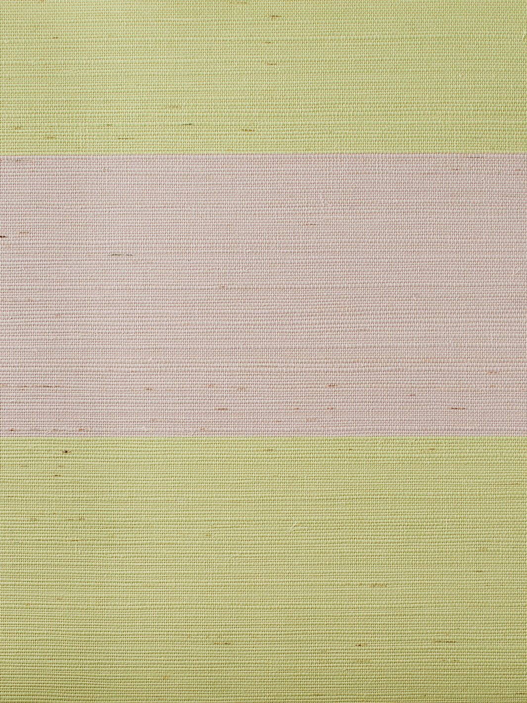 'Wide Stripe Two Color' Grasscloth' Wallpaper by Wallshoppe - Acid Pink