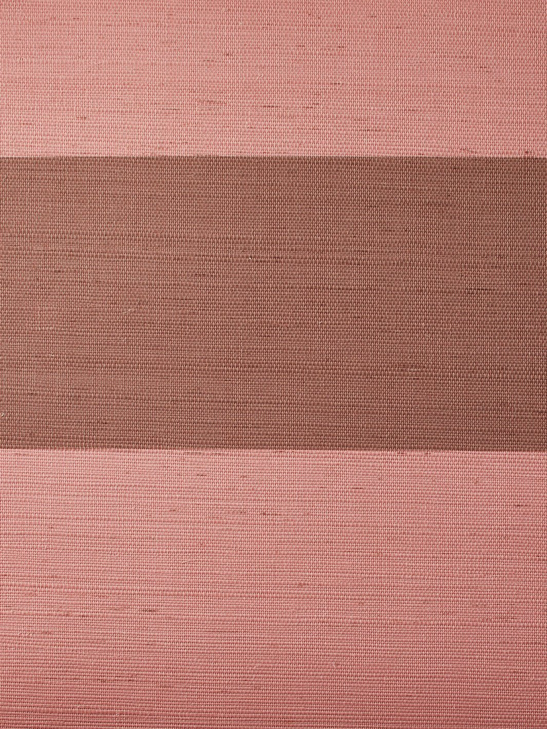 'Wide Stripe Two Color' Grasscloth' Wallpaper by Wallshoppe - Adobe Slip