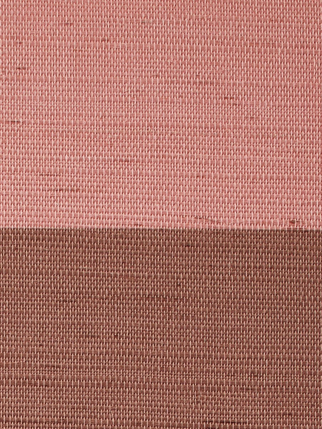 'Wide Stripe Two Color' Grasscloth' Wallpaper by Wallshoppe - Adobe Slip