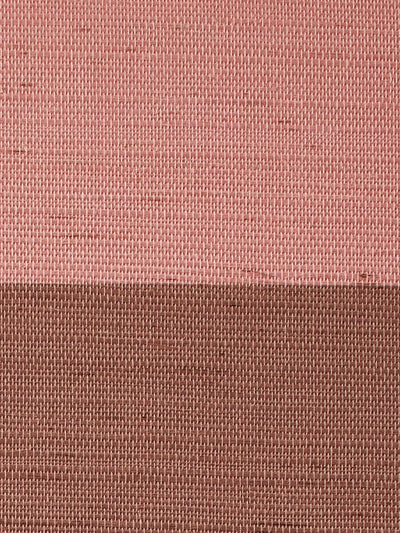 wide stripe two color adobe slip grasscloth