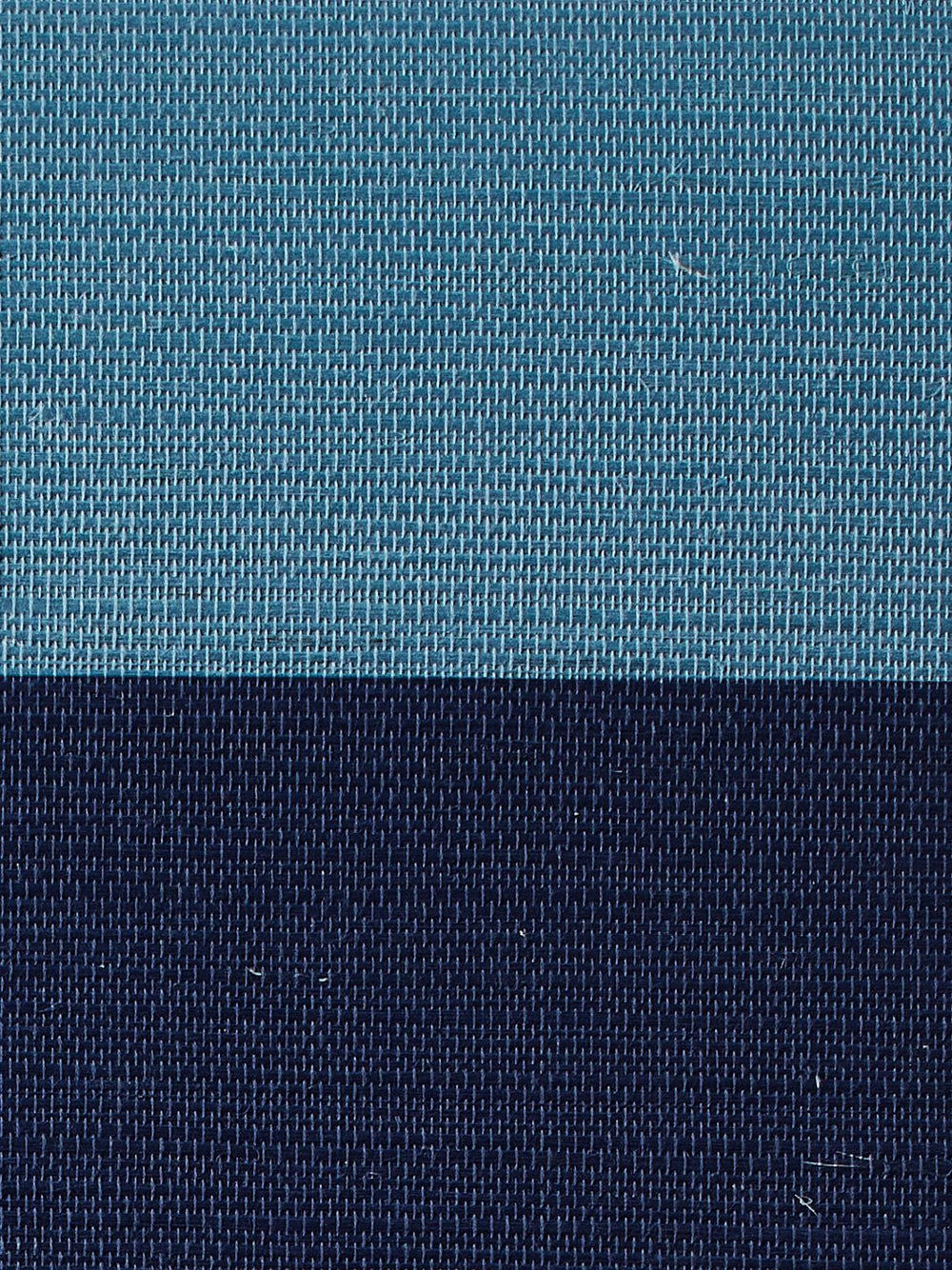 wide stripe two color lapis navy grasscloth