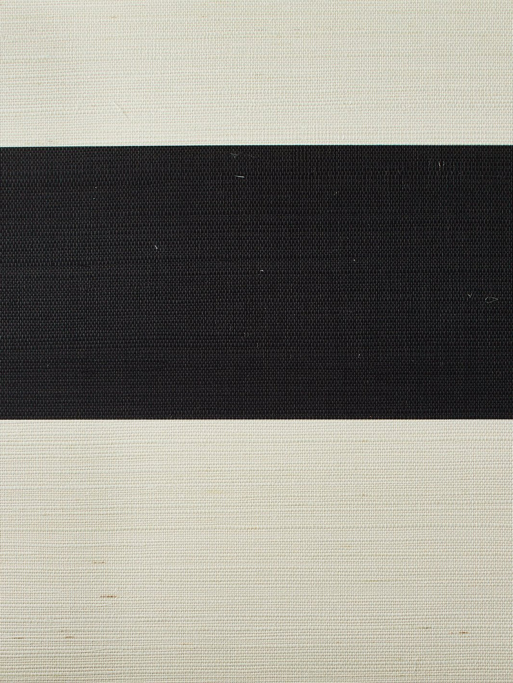 wide stripe black grasscloth