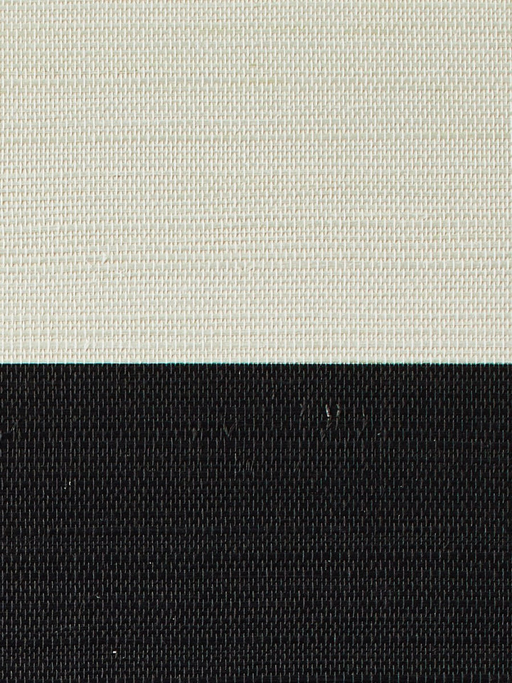 wide stripe black grasscloth