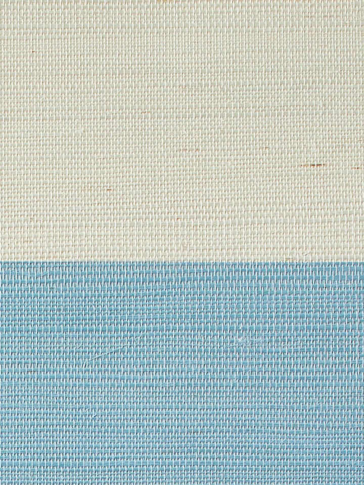 wide stripe cornflower grasscloth