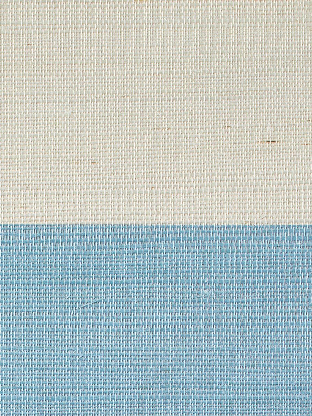 'Wide Stripe' Grasscloth' Wallpaper by Wallshoppe - Cornflower
