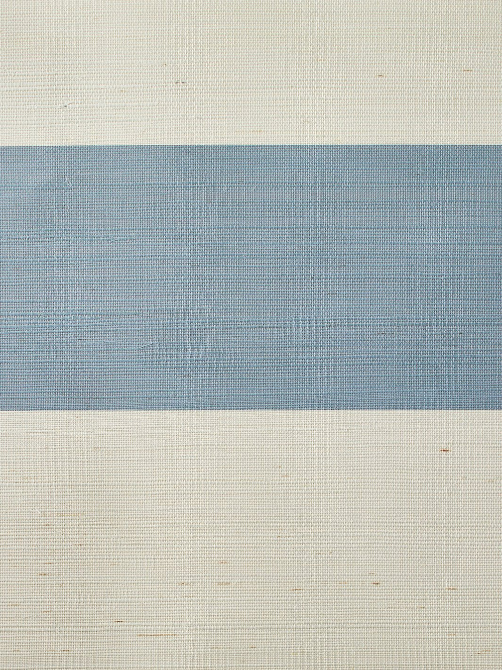 wide stripe french blue grasscloth