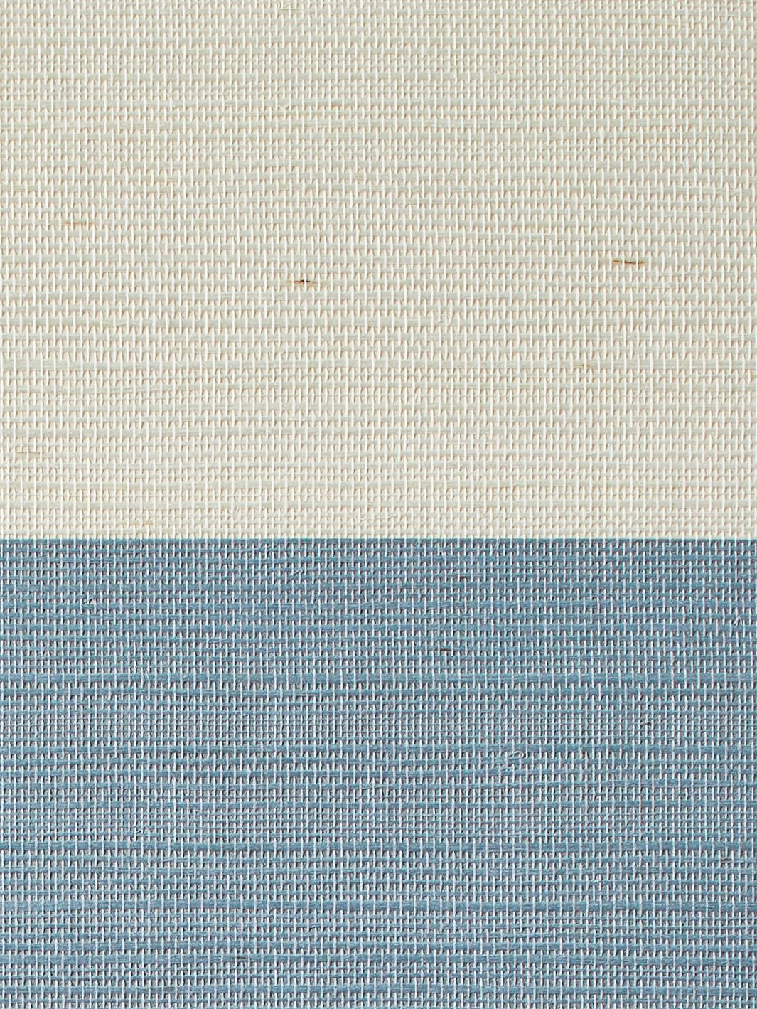 'Wide Stripe' Grasscloth' Wallpaper by Wallshoppe - French Blue