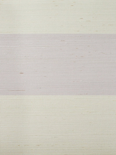 'Wide Stripe' Grasscloth' Wallpaper by Wallshoppe - Lavender