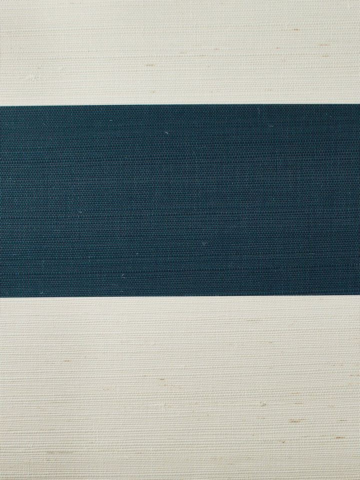 wide stripe peacock grasscloth