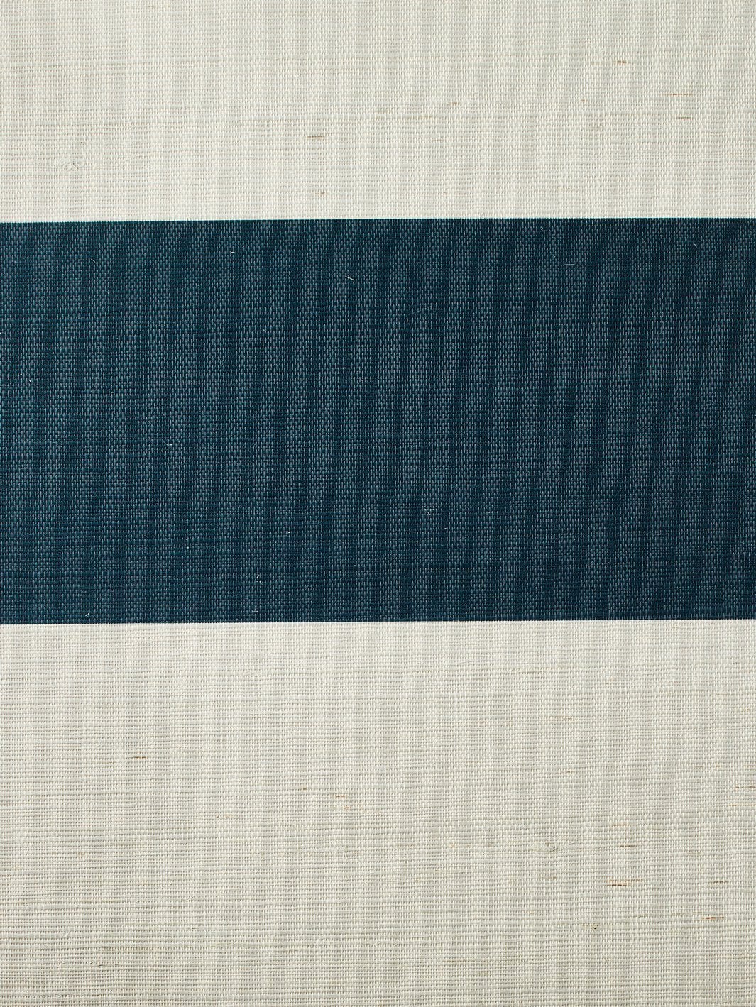 'Wide Stripe' Grasscloth' Wallpaper by Wallshoppe - Peacock