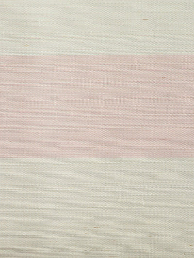 wide stripe pink grasscloth