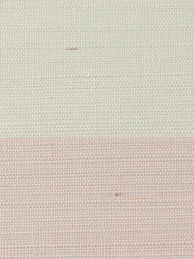 wide stripe pink grasscloth