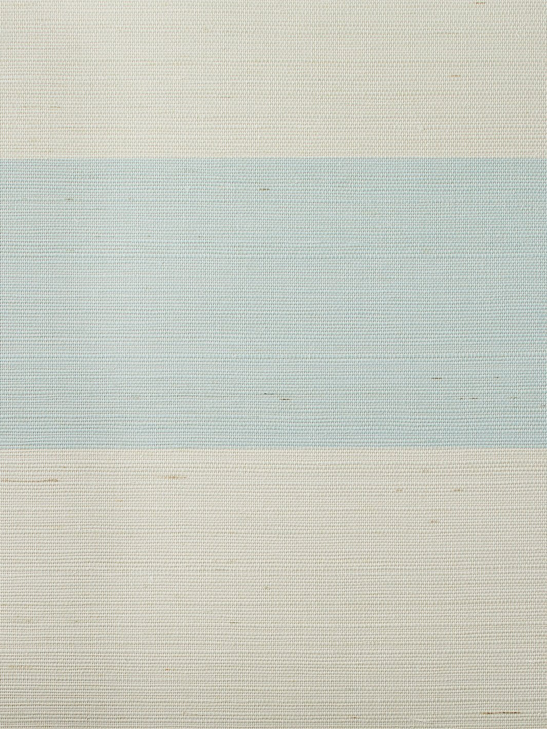 'Wide Stripe' Grasscloth' Wallpaper by Wallshoppe - Sky