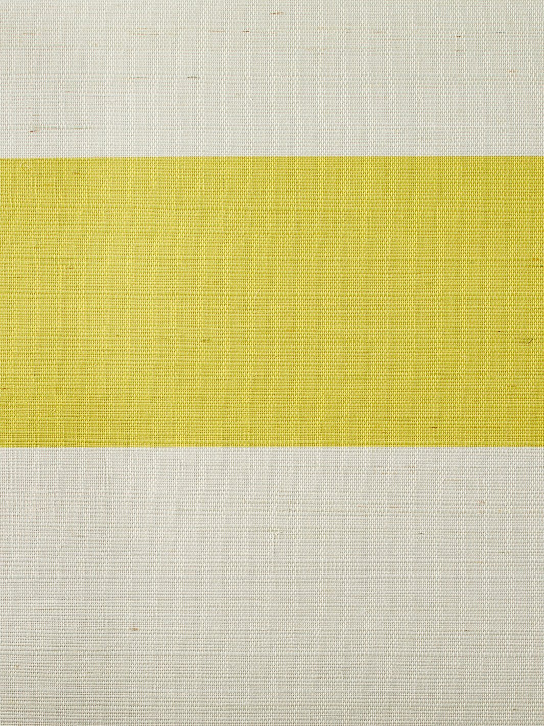 'Wide Stripe' Grasscloth' Wallpaper by Wallshoppe - Yellow