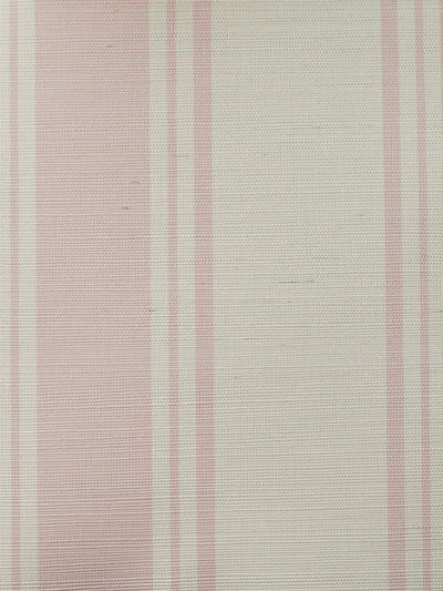 'Yorkshire Stripe' Grasscloth' Wallpaper by Wallshoppe - Ballet Slipper
