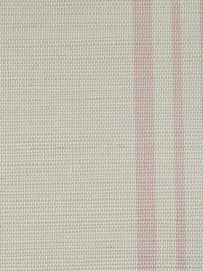 'Yorkshire Stripe' Grasscloth' Wallpaper by Wallshoppe - Ballet Slipper