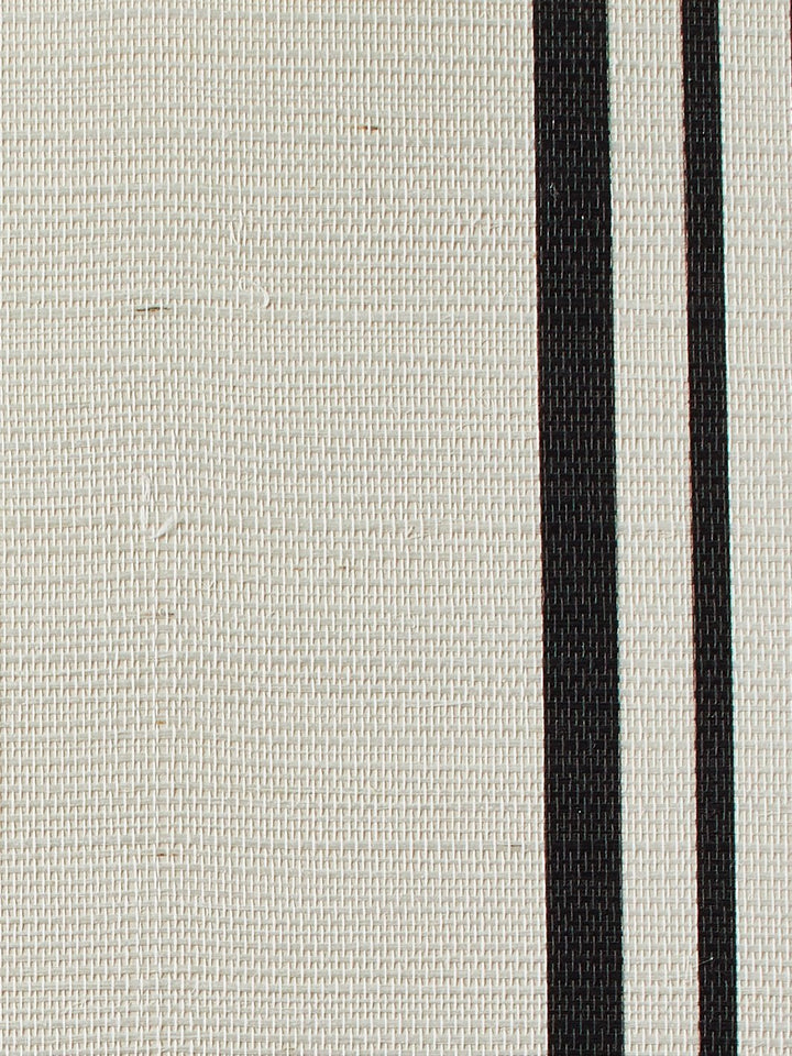 yorkshire stripe black grasscloth