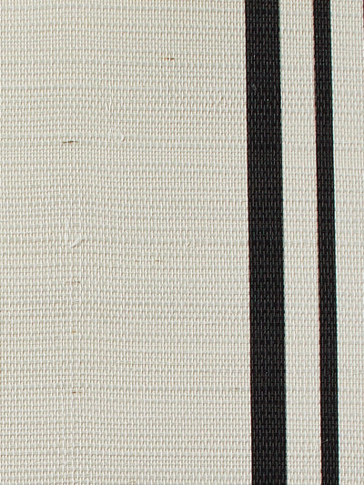 yorkshire stripe black grasscloth