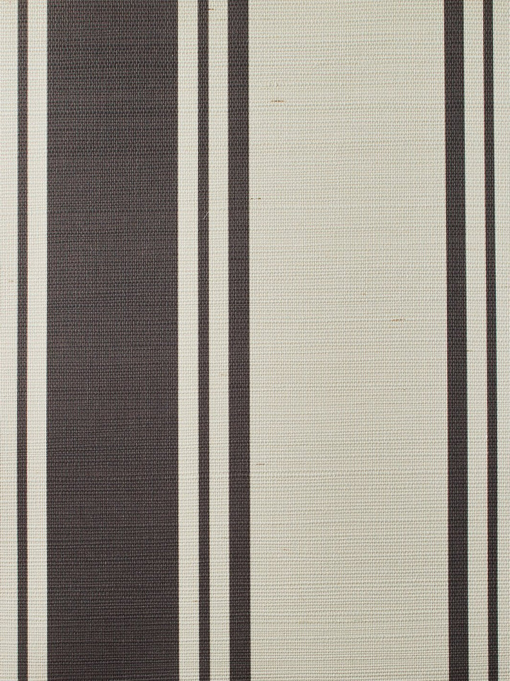 yorkshire stripe chocolate grasscloth