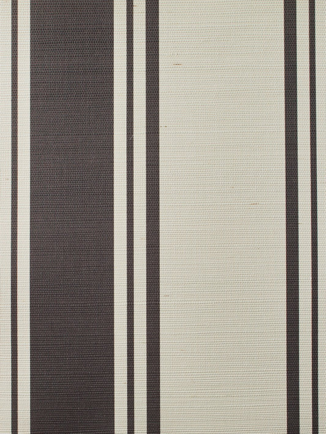 'Yorkshire Stripe' Grasscloth' Wallpaper by Wallshoppe - Chocolate