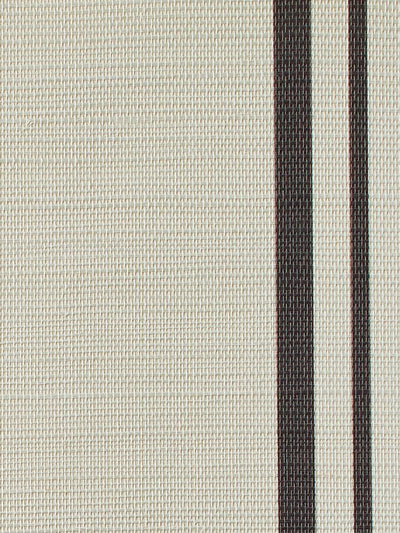'Yorkshire Stripe' Grasscloth' Wallpaper by Wallshoppe - Chocolate
