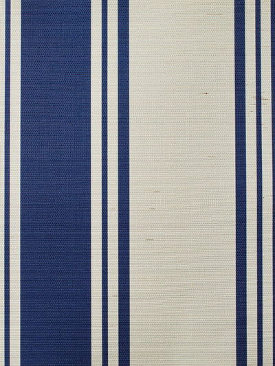 yorkshire stripe navy grasscloth