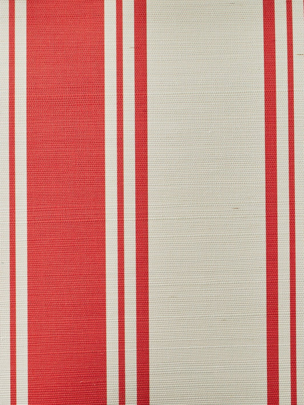 yorkshire stripe red grasscloth