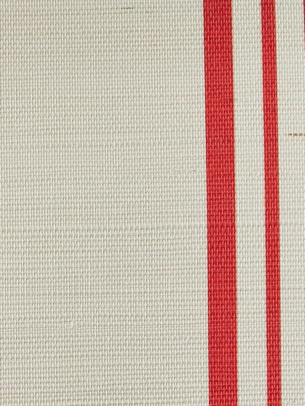 'Yorkshire Stripe' Grasscloth' Wallpaper by Wallshoppe - Red