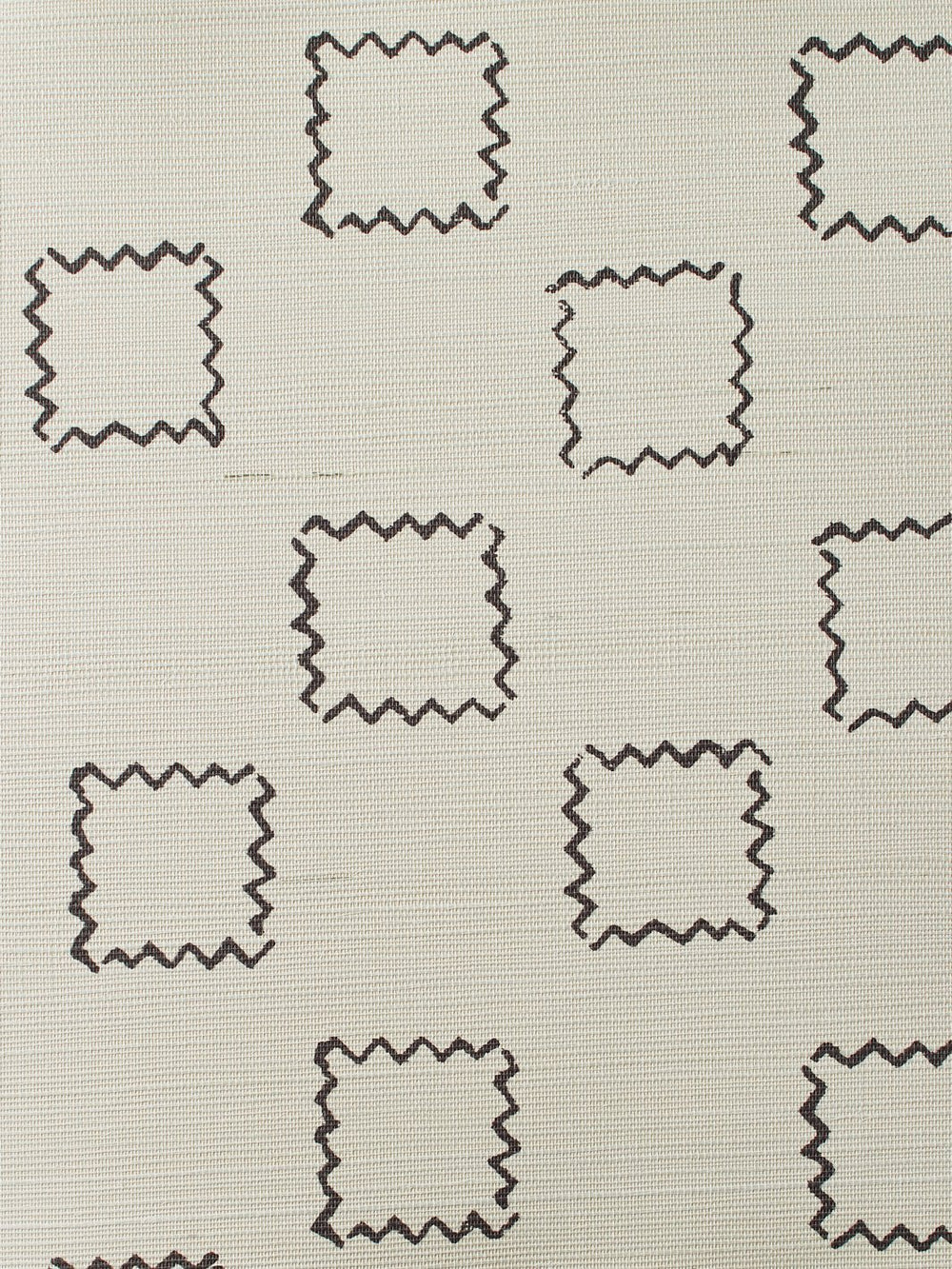 zag square chocolate grasscloth