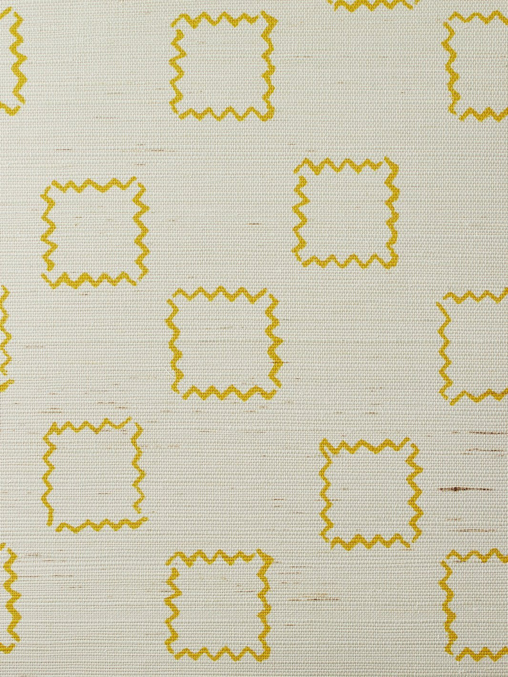 zag square gold grasscloth
