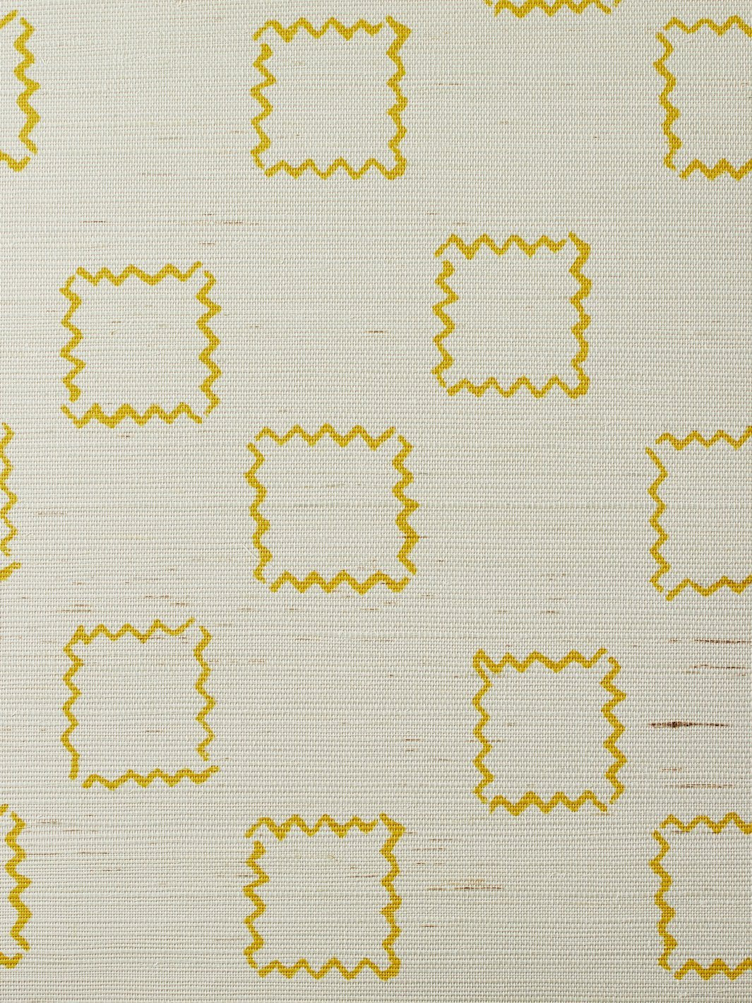 zag square gold grasscloth
