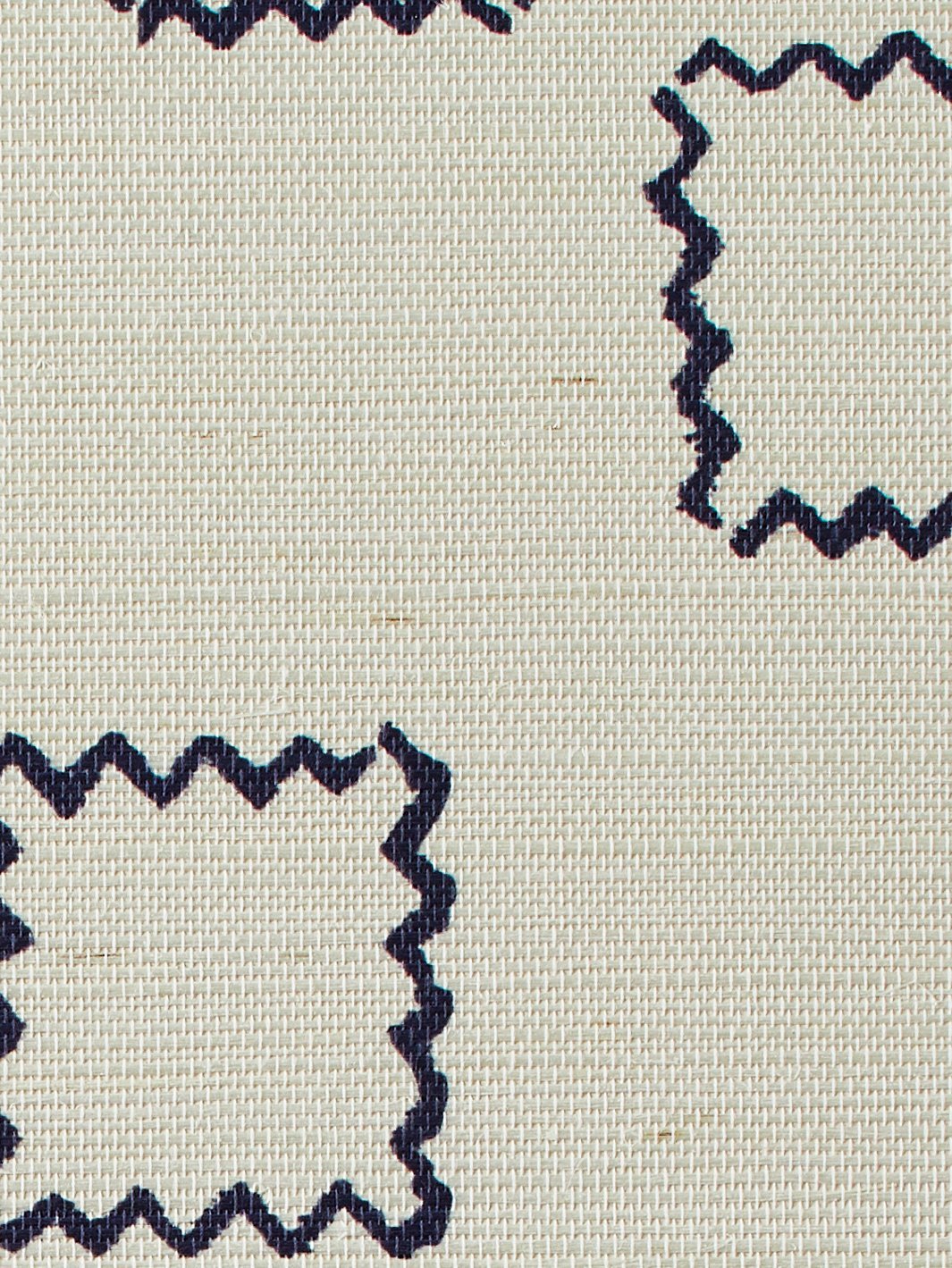 zag square navy grasscloth