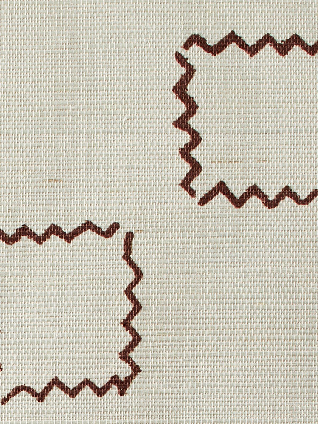 zag square rust grasscloth