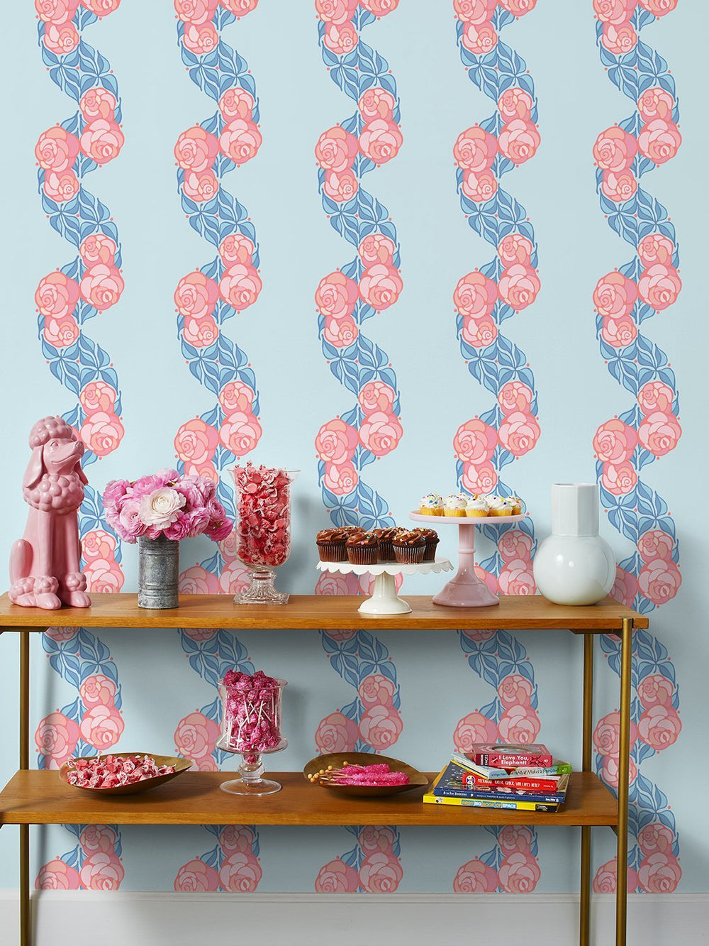 groovy-floral-stripe-wallpaper-by-barbie-baby-blue