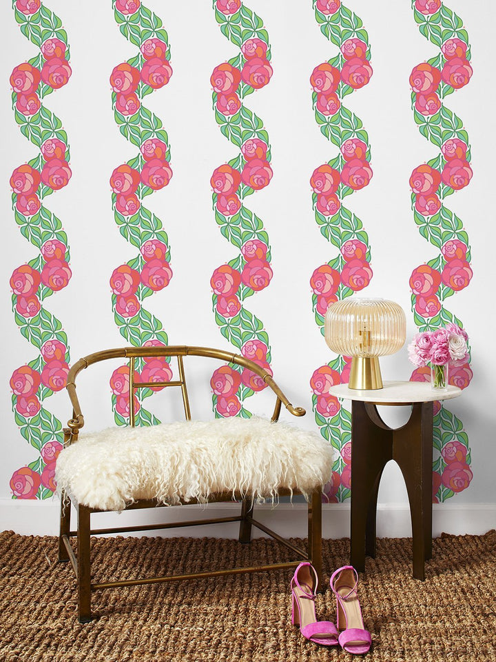 groovy-floral-stripe-wallpaper-by-barbie-berry