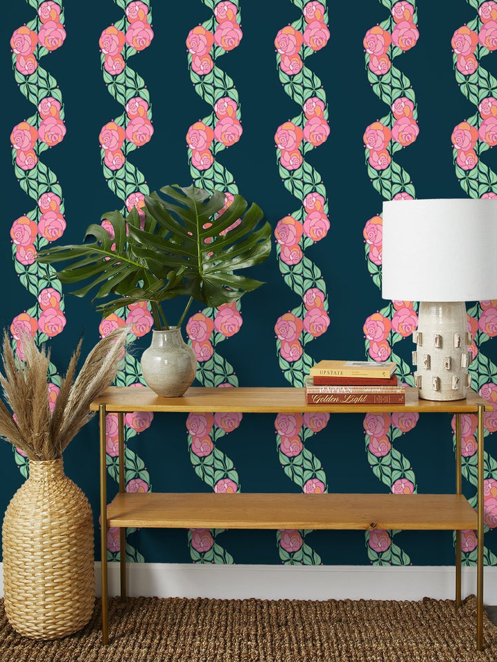 groovy-floral-stripe-wallpaper-by-barbie-peacock