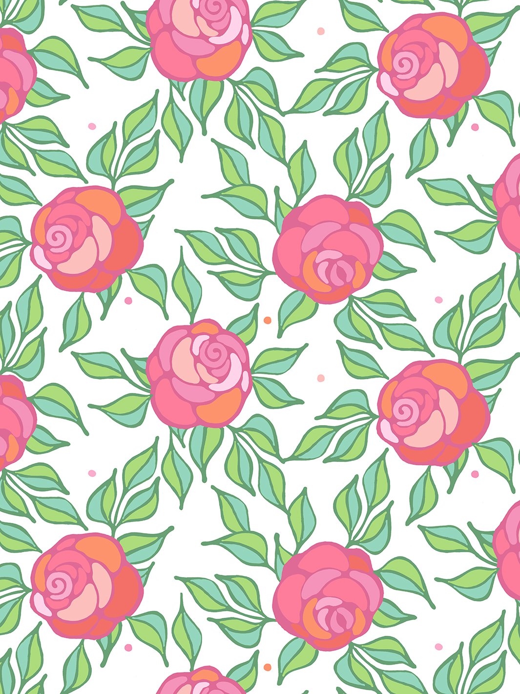 groovy floral wallpaper by barbie berry