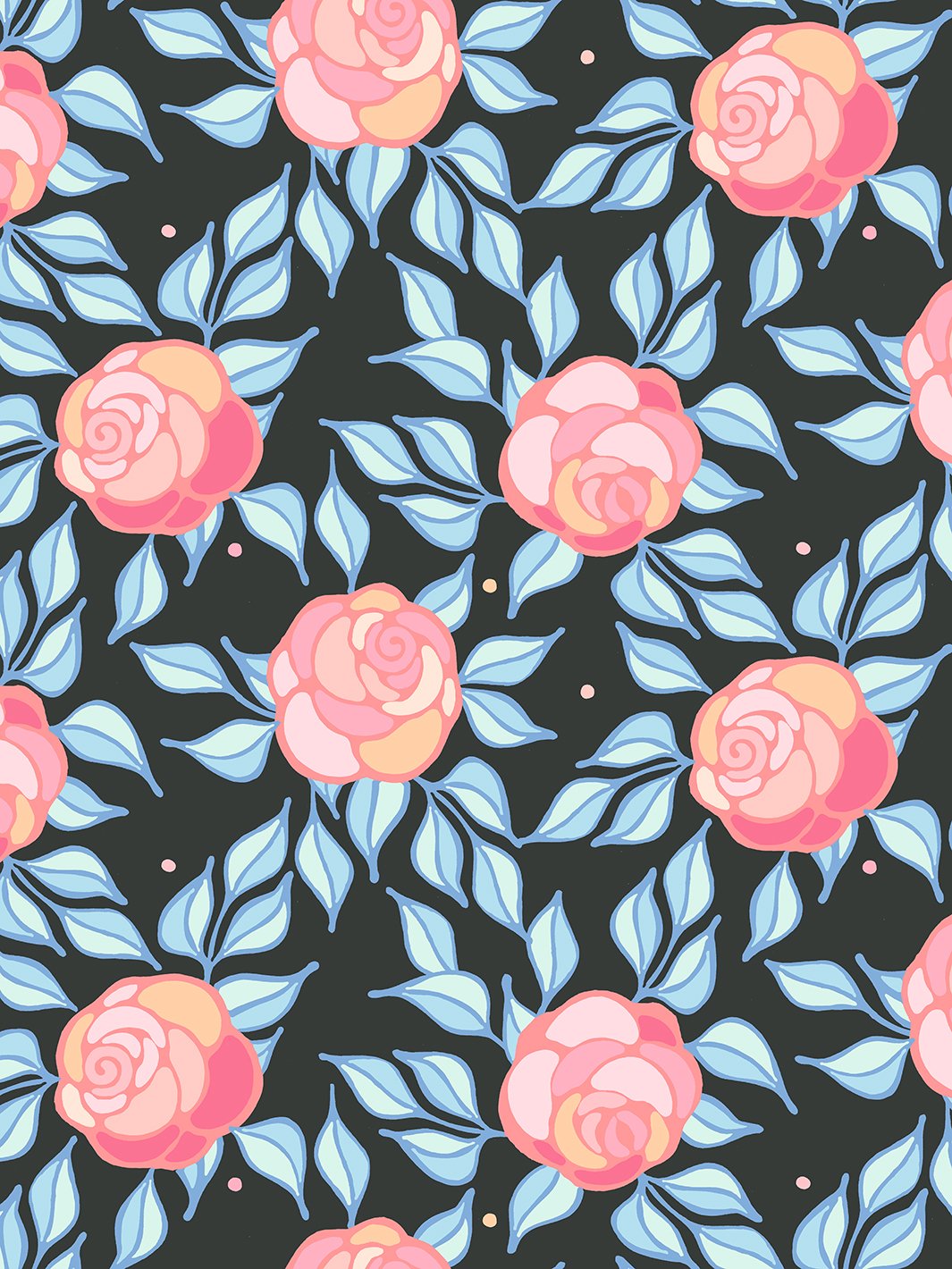 groovy-floral-wallpaper-by-barbie-charcoal