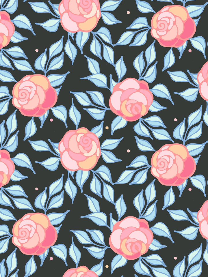 groovy-floral-wallpaper-by-barbie-charcoal