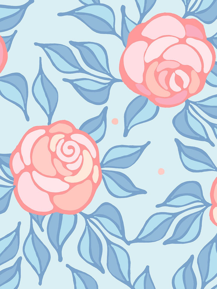 groovy-floral-wallpaper-by-barbie-pale-blue