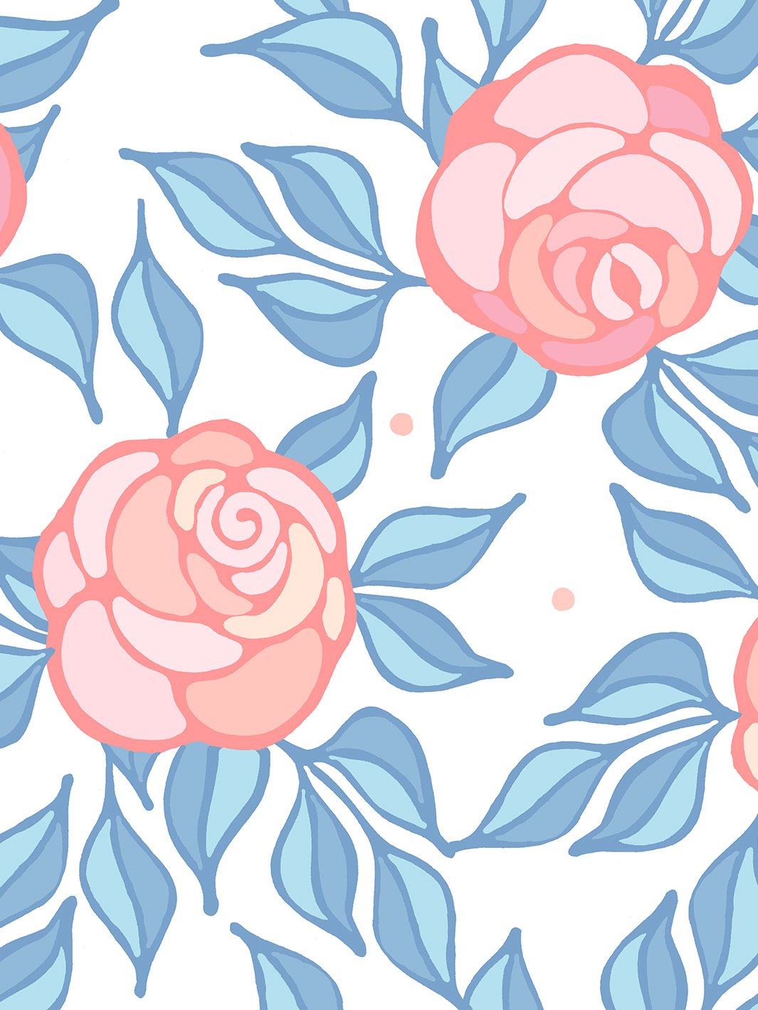 groovy-floral-wallpaper-by-barbie-pale-blue-pink