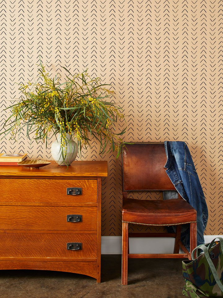 arrows kraft wallpaper by nathan turner black