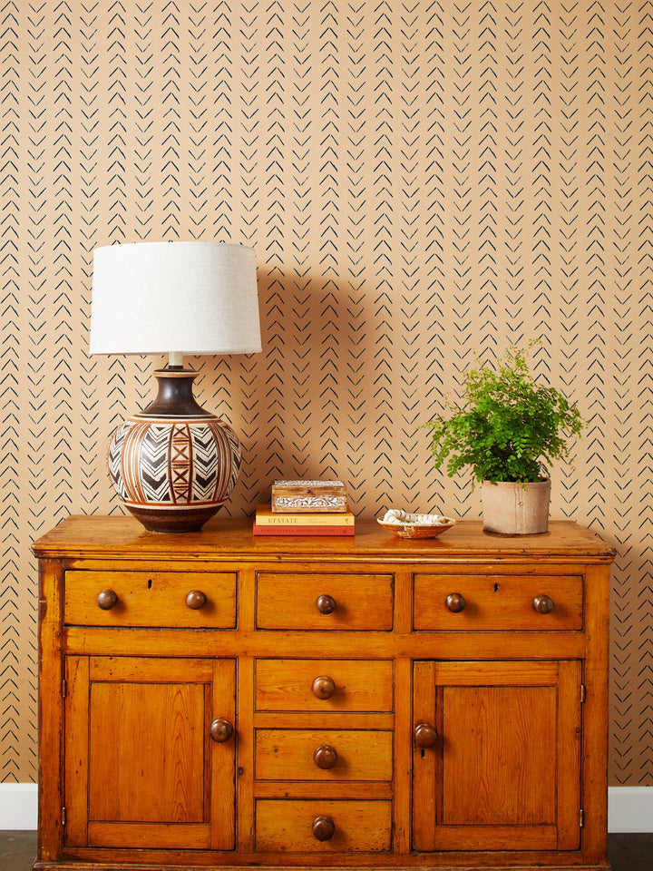 arrows kraft wallpaper by nathan turner navy