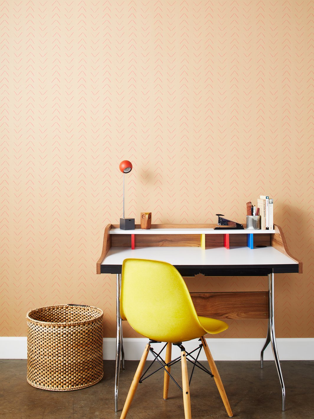 arrows kraft wallpaper by nathan turner pink