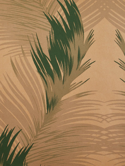 'Belafonte Palm' Kraft' Wallpaper by Nathan Turner - Green
