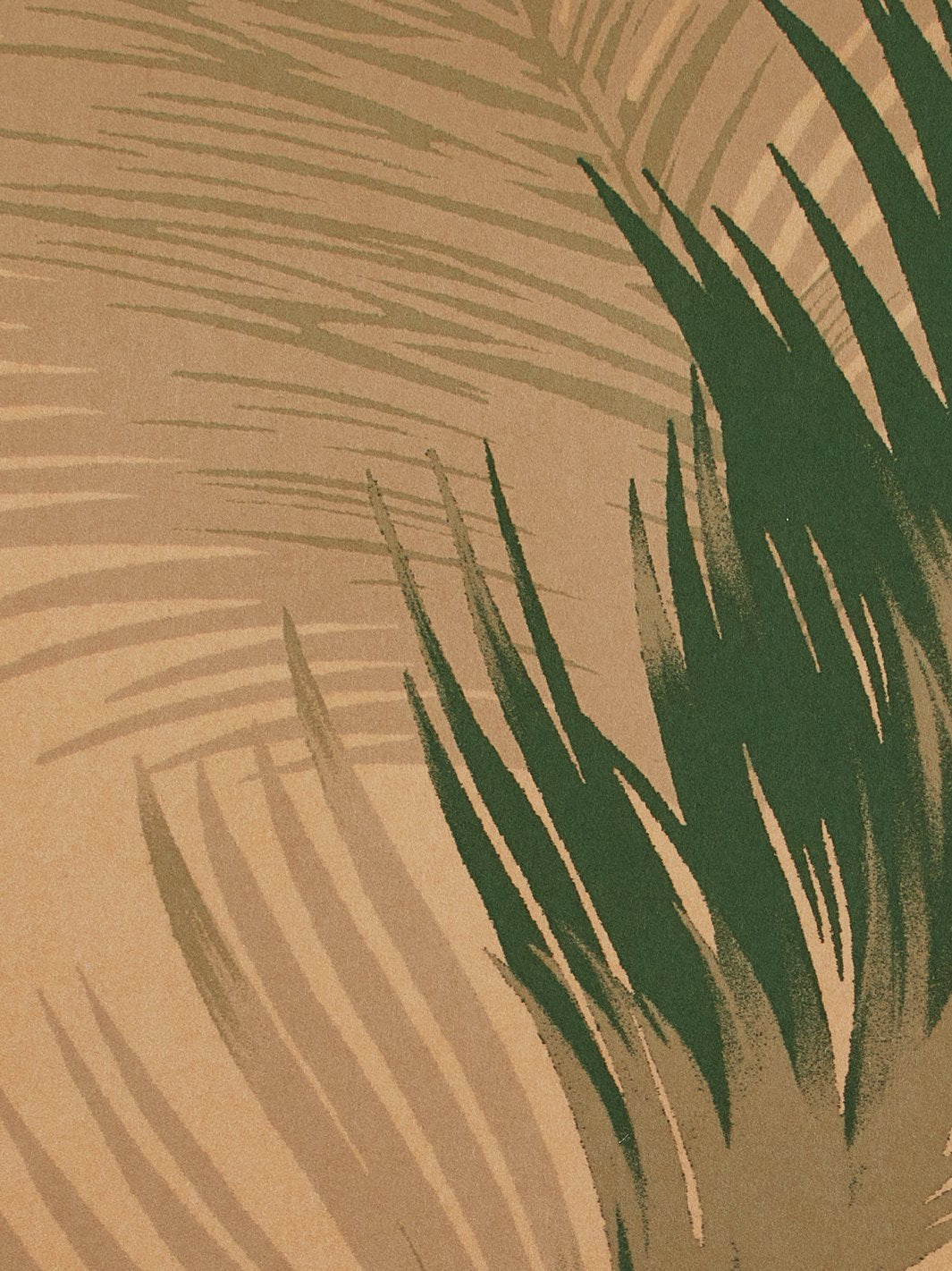 'Belafonte Palm' Kraft' Wallpaper by Nathan Turner - Green