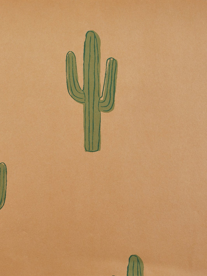 cactus kraft wallpaper by tea collection