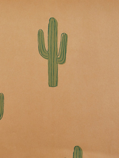 'Cactus' Kraft' Wallpaper by Tea Collection