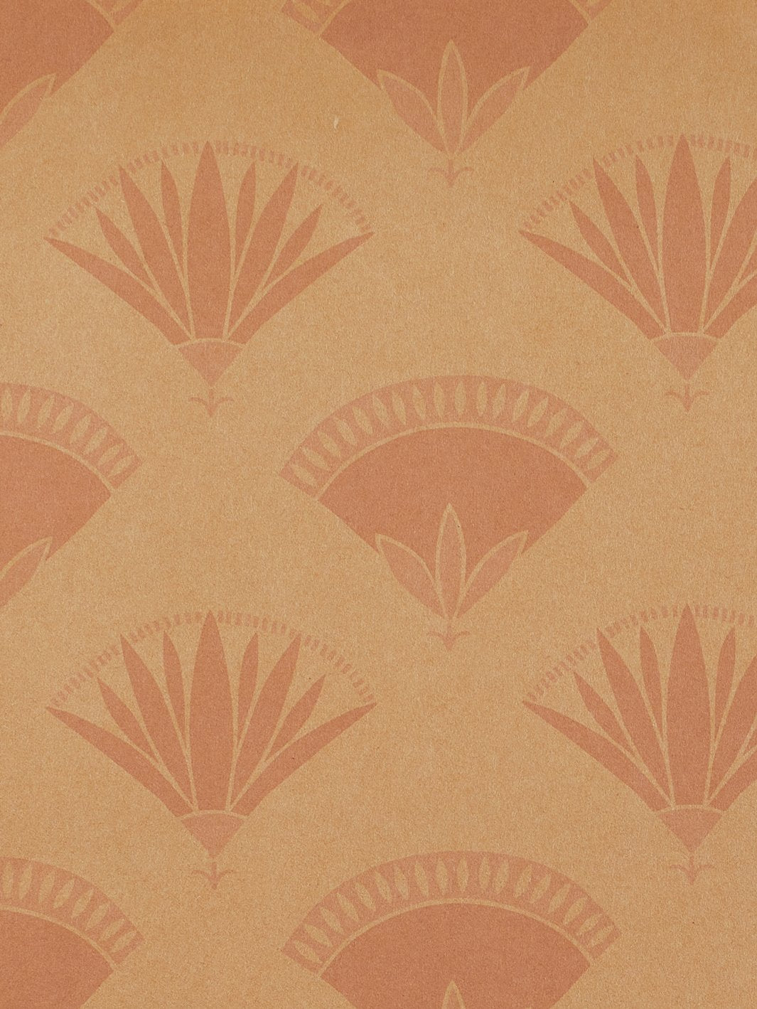 'Lotus & Papyrus' Kraft' Wallpaper by Tea Collection - Ballet Slipper