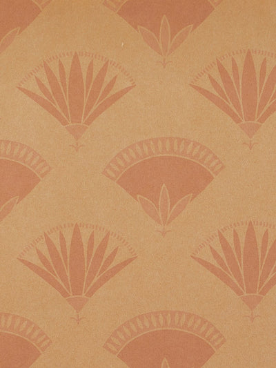 'Lotus & Papyrus' Kraft' Wallpaper by Tea Collection - Ballet Slipper
